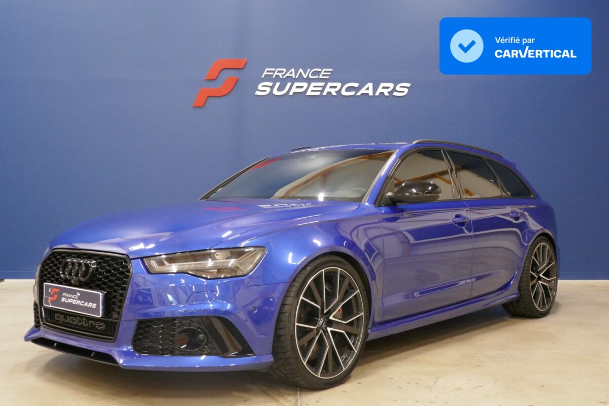 Audi RS6 Performance C7 4.0 605 670 Milletek Stage1 Bleu Sepang avant France Supercars